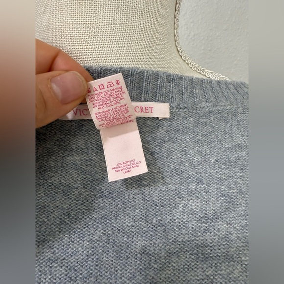 Victoria’s Secret Crewneck Peplum Cardigan Sweater Size S - Picture 9 of 12
